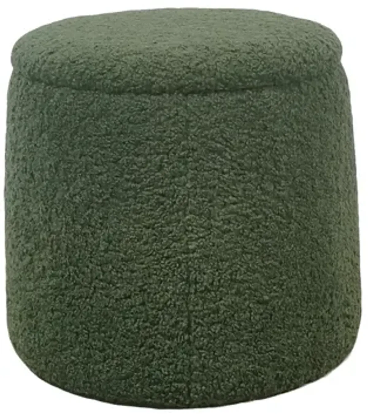 CH Green Tara Round Storage Ottoman