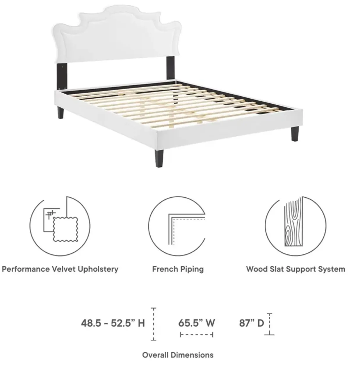 Neena Performance Velvet King Bed