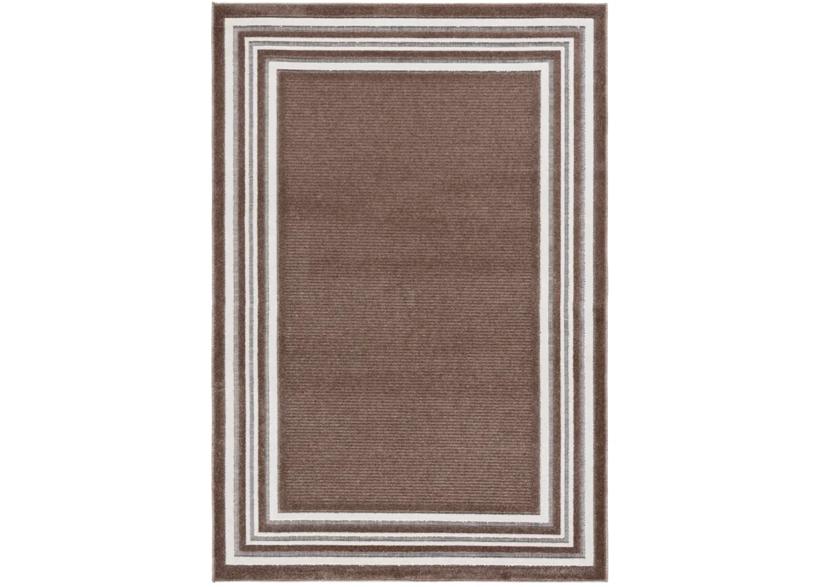 CABANA 634 BROWN  4' x 6' Small Rectangle Rug