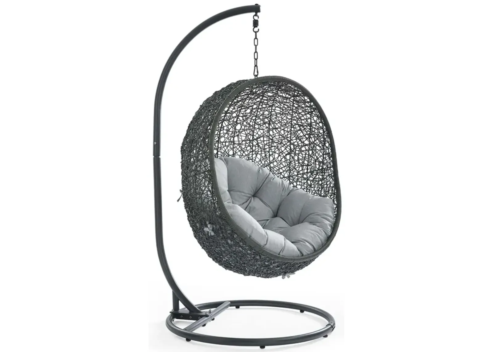 Hide Outdoor Patio Swing Chair With Stand