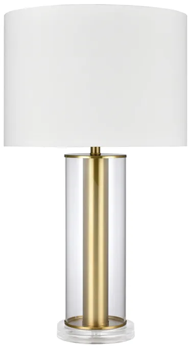 Tower Plaza 26" High 1-Light Table Lamp - Clear