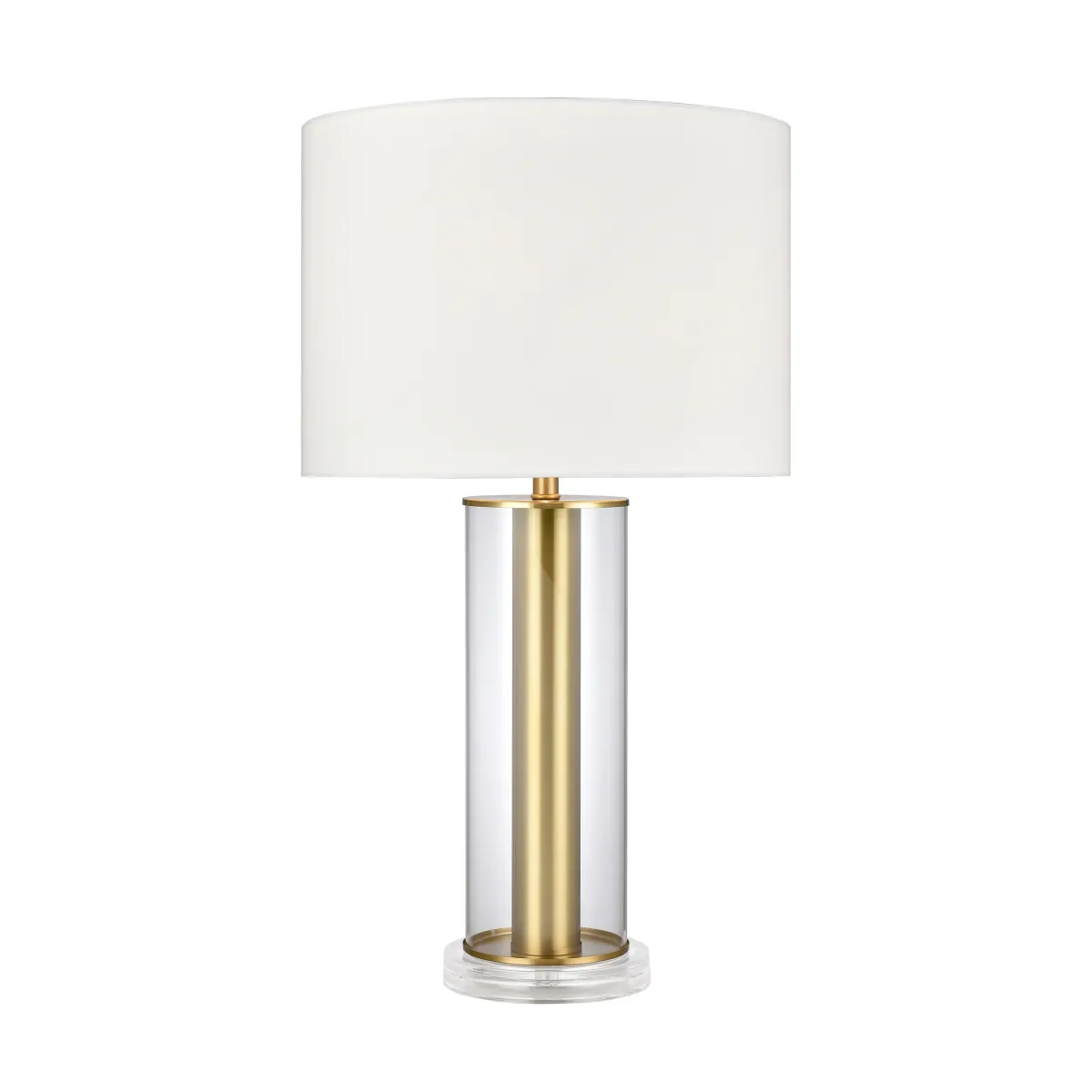 Tower Plaza 26" High 1-Light Table Lamp - Clear