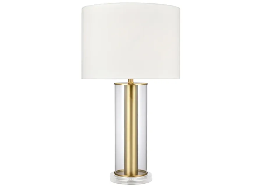 Tower Plaza 26" High 1-Light Table Lamp - Clear