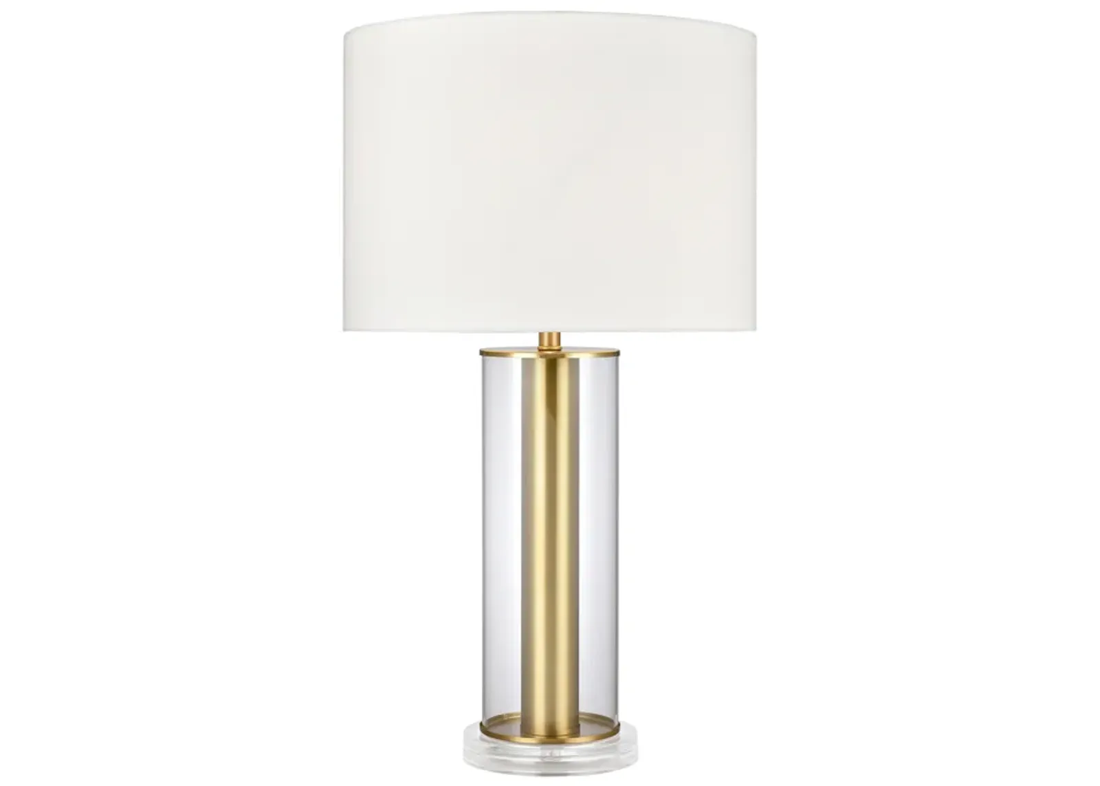 Tower Plaza 26" High 1-Light Table Lamp - Clear