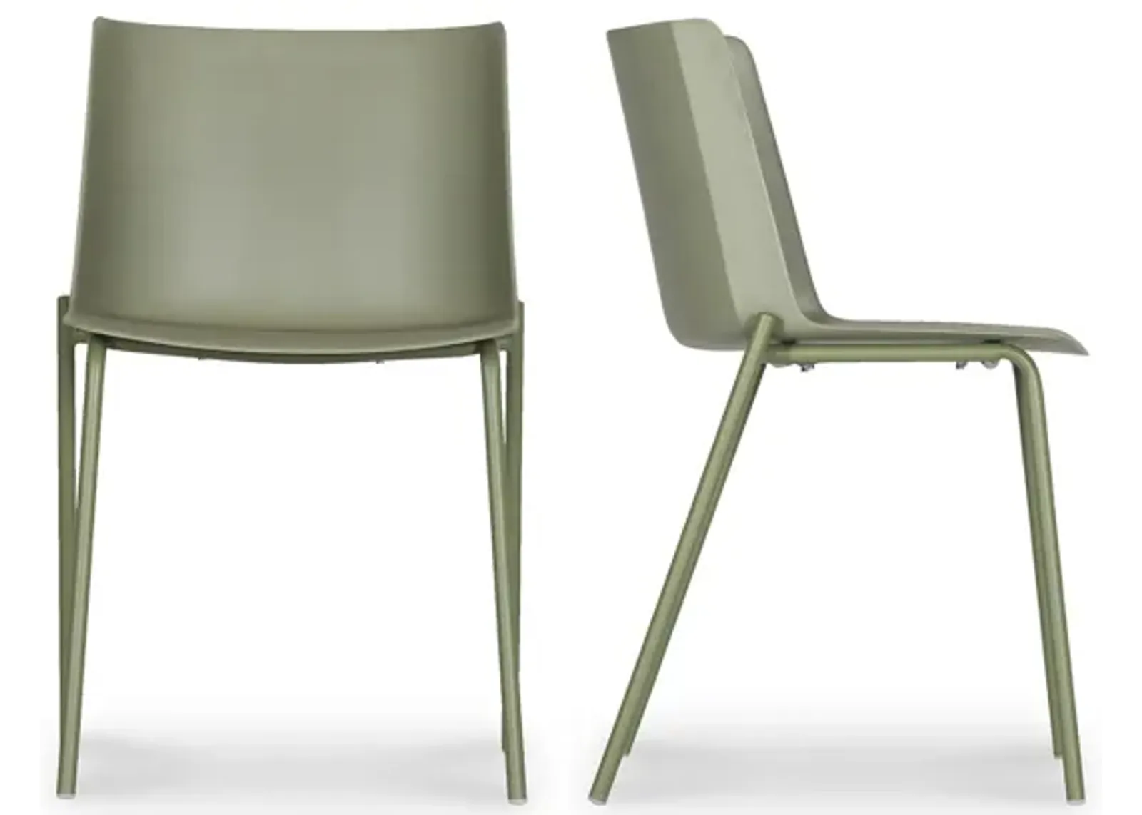 SILLA OUTDOOR DINING CHAIR SAGE GREEN-SET OF TWO