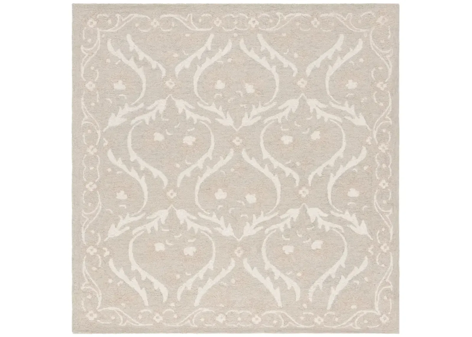 BLOSSOM 116 LIGHT GREY  6' x 6' Square Square Rug