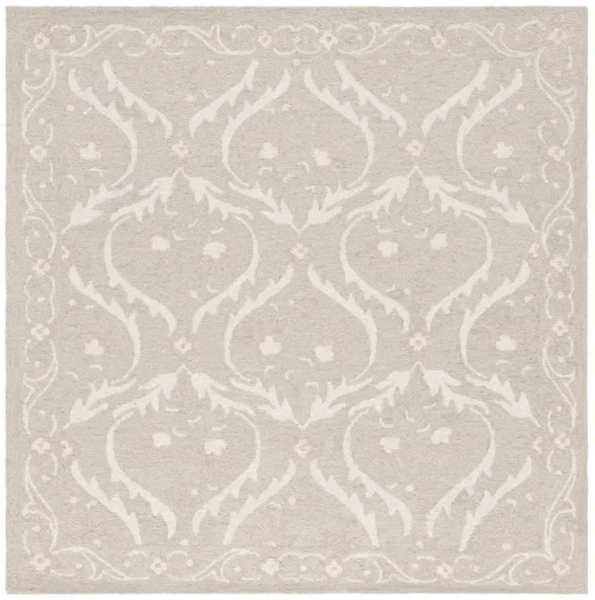 BLOSSOM 116 LIGHT GREY  6' x 6' Square Square Rug