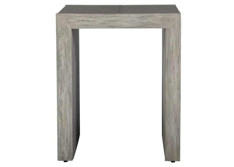 Aerina Modern Gray End Table