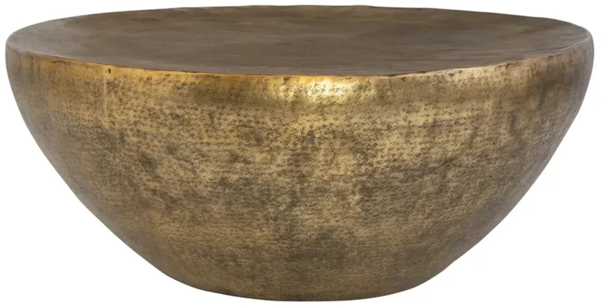 Gilded Dome Gold Coffee Table