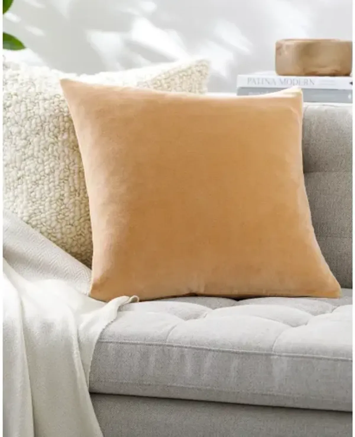 Cotton Velvet CV-060 18"L x 18"W Accent Pillow  - Shell Only