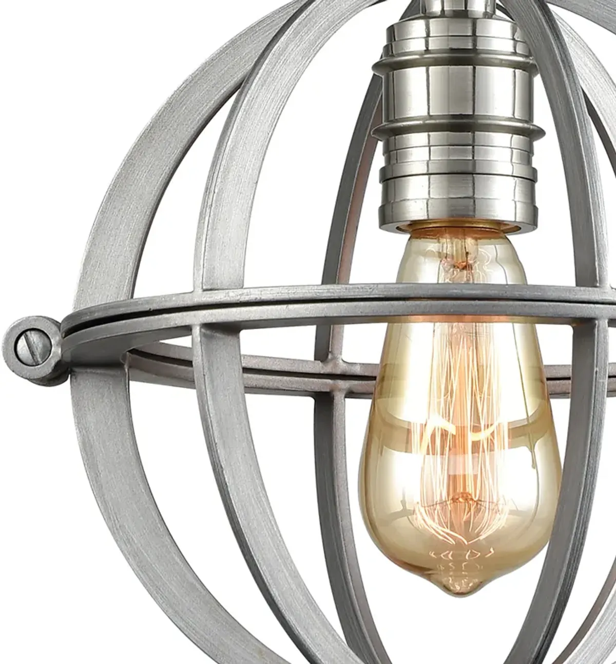 Aubridge 10" Wide 1-Light Mini Pendant - Weathered Zinc