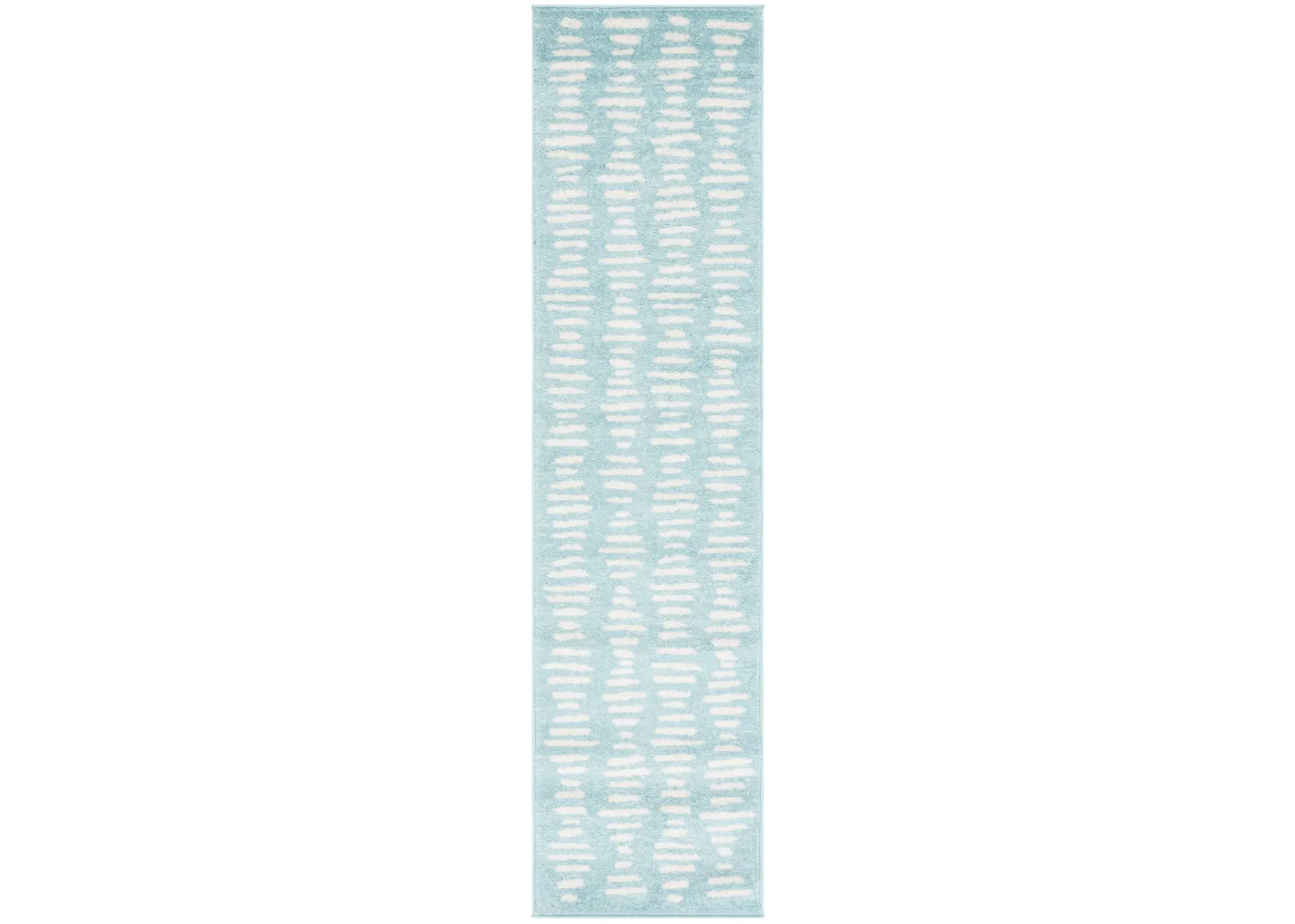 TULUM 644 TURQUOISE  2' x 8' Runner Rug