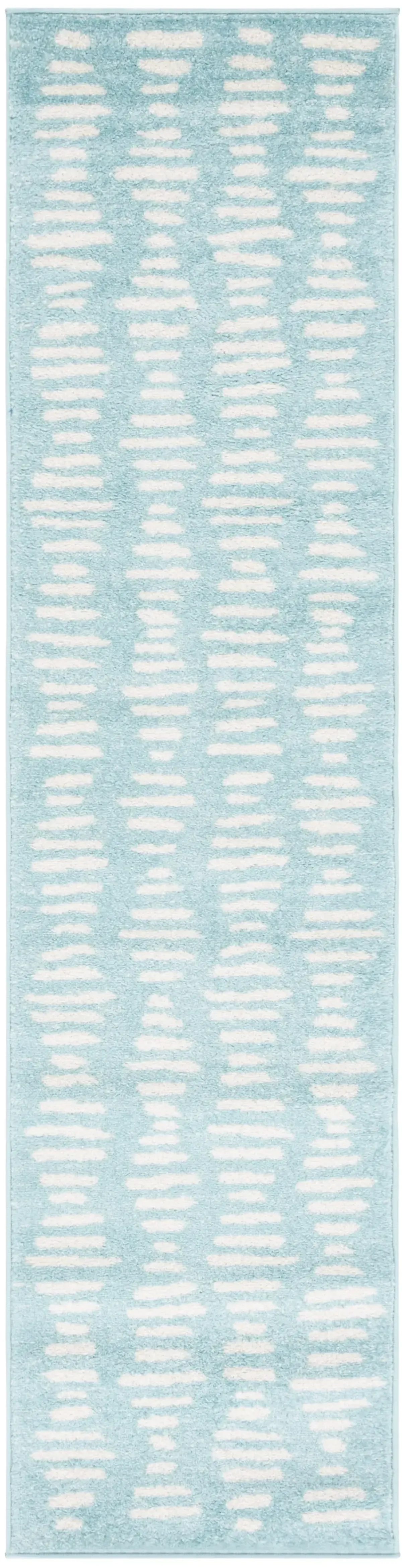 TULUM 644 TURQUOISE  2' x 8' Runner Rug