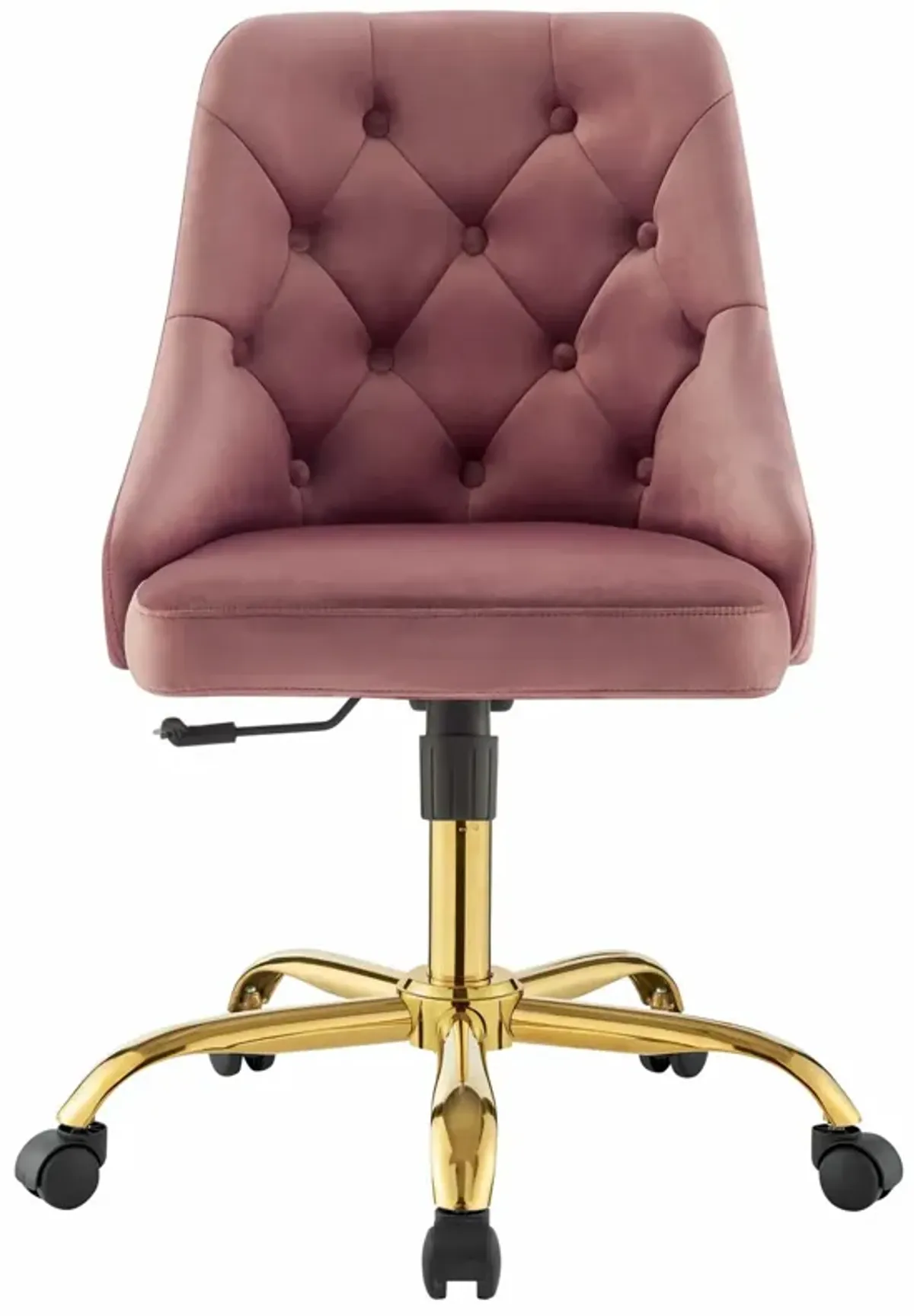 Distinct Tufted Swivel Performance Velvet Office Chair