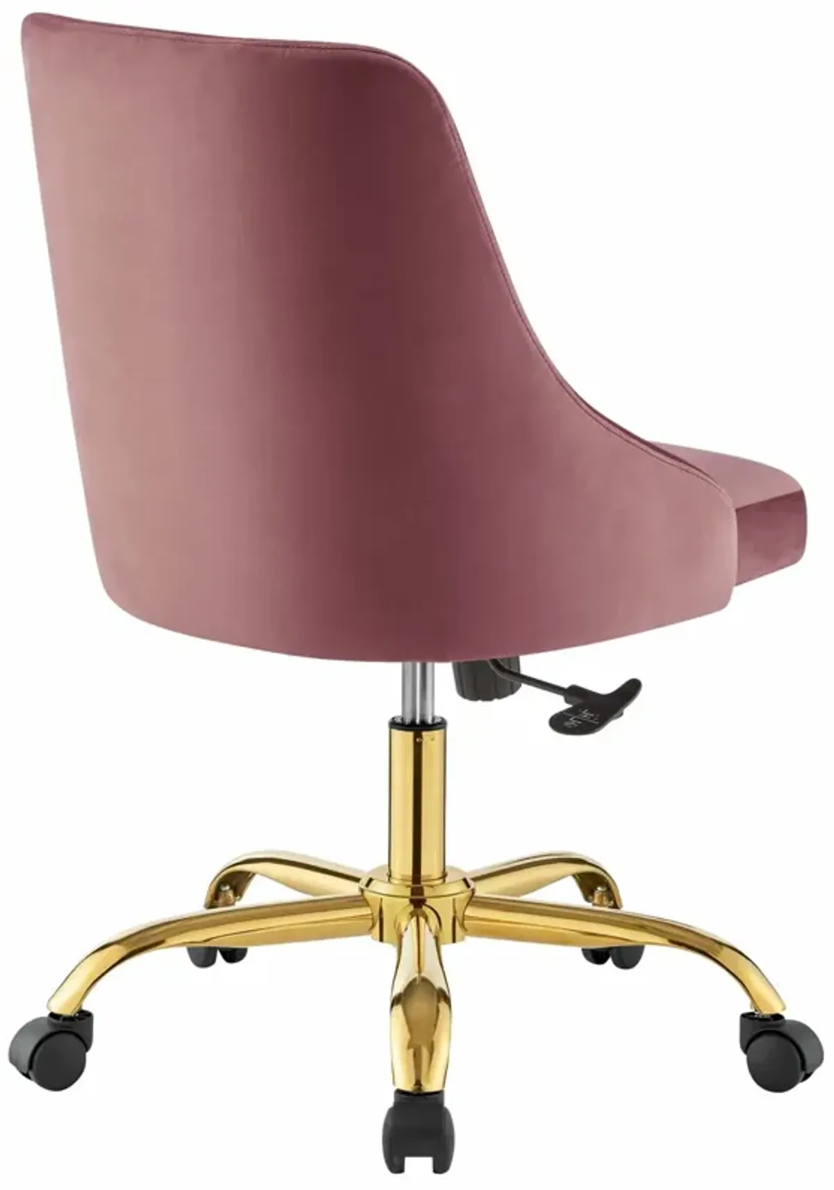 Distinct Tufted Swivel Performance Velvet Office Chair