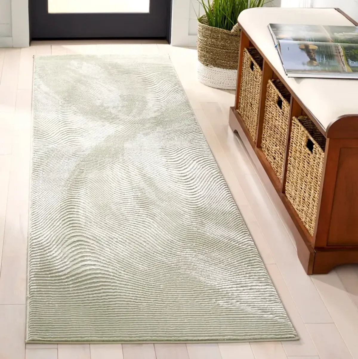 REVIVE 112 SAGE  2'-3' x 8' Runner Rug