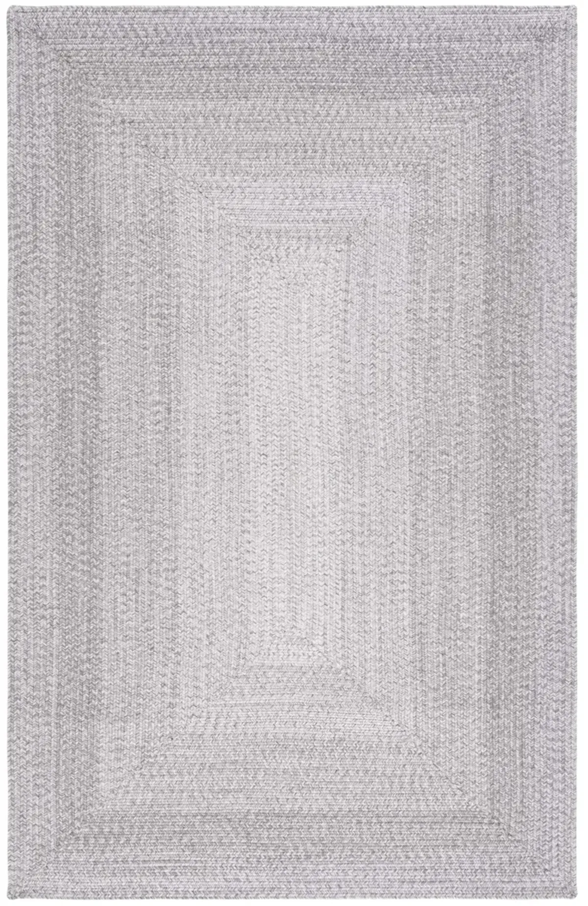 BRAIDED 220 GREY 10' x 14' Large Rectangle Rug