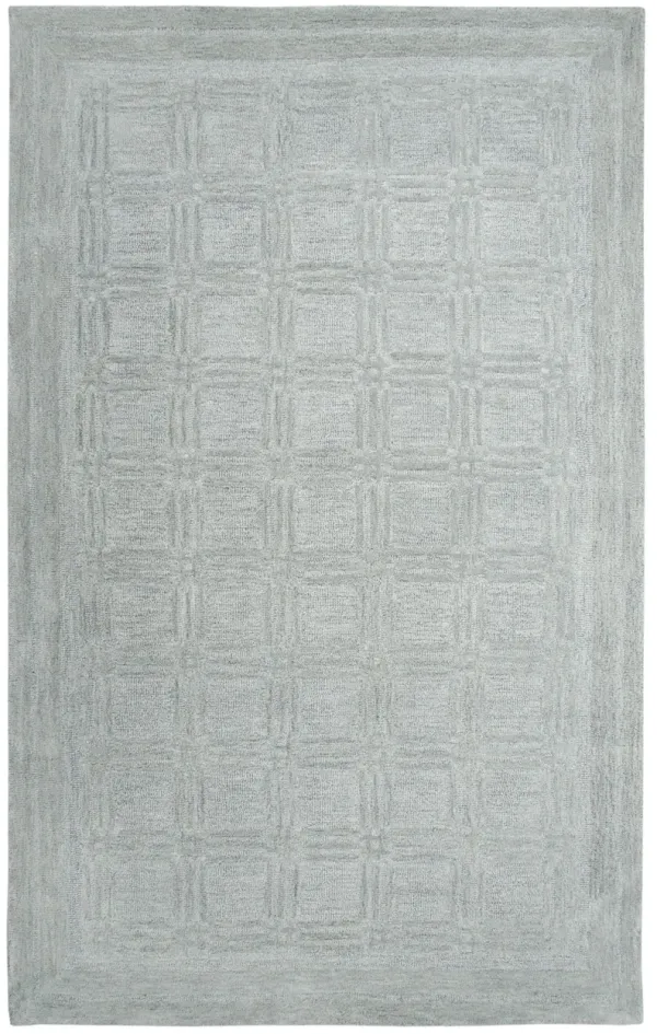 Fifth Avenue Gray Squares Wool 10' x 13' Rectangle Rug