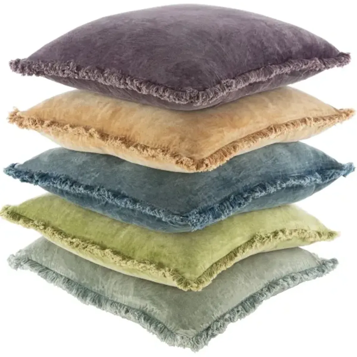 Washed Cotton Velvet 18"H x 18"W Pillow Kit