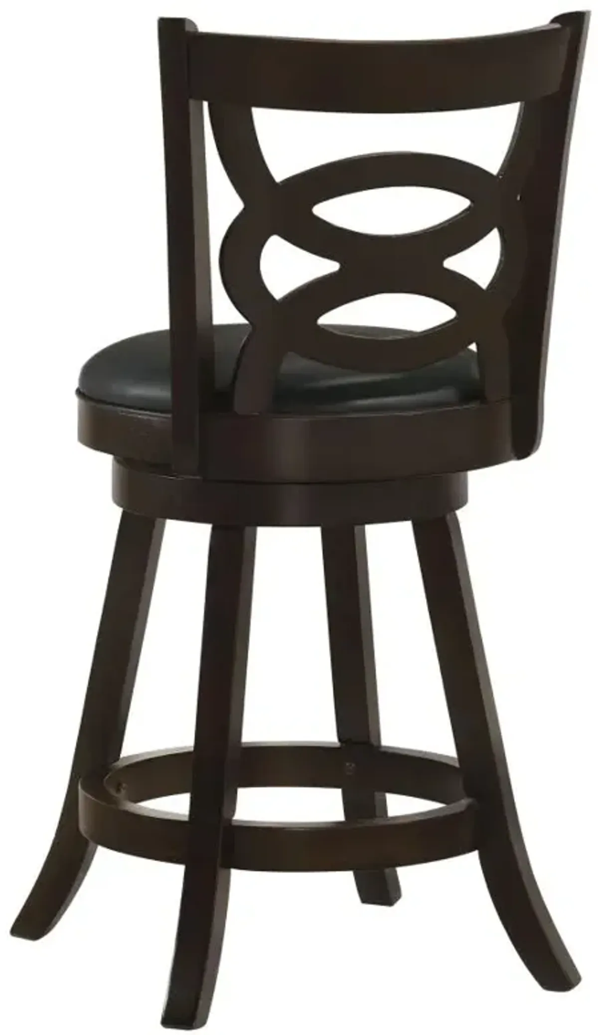 Calecita Swivel Counter Height Stools with Upholstered Seat Cappuccino (Set of 2)