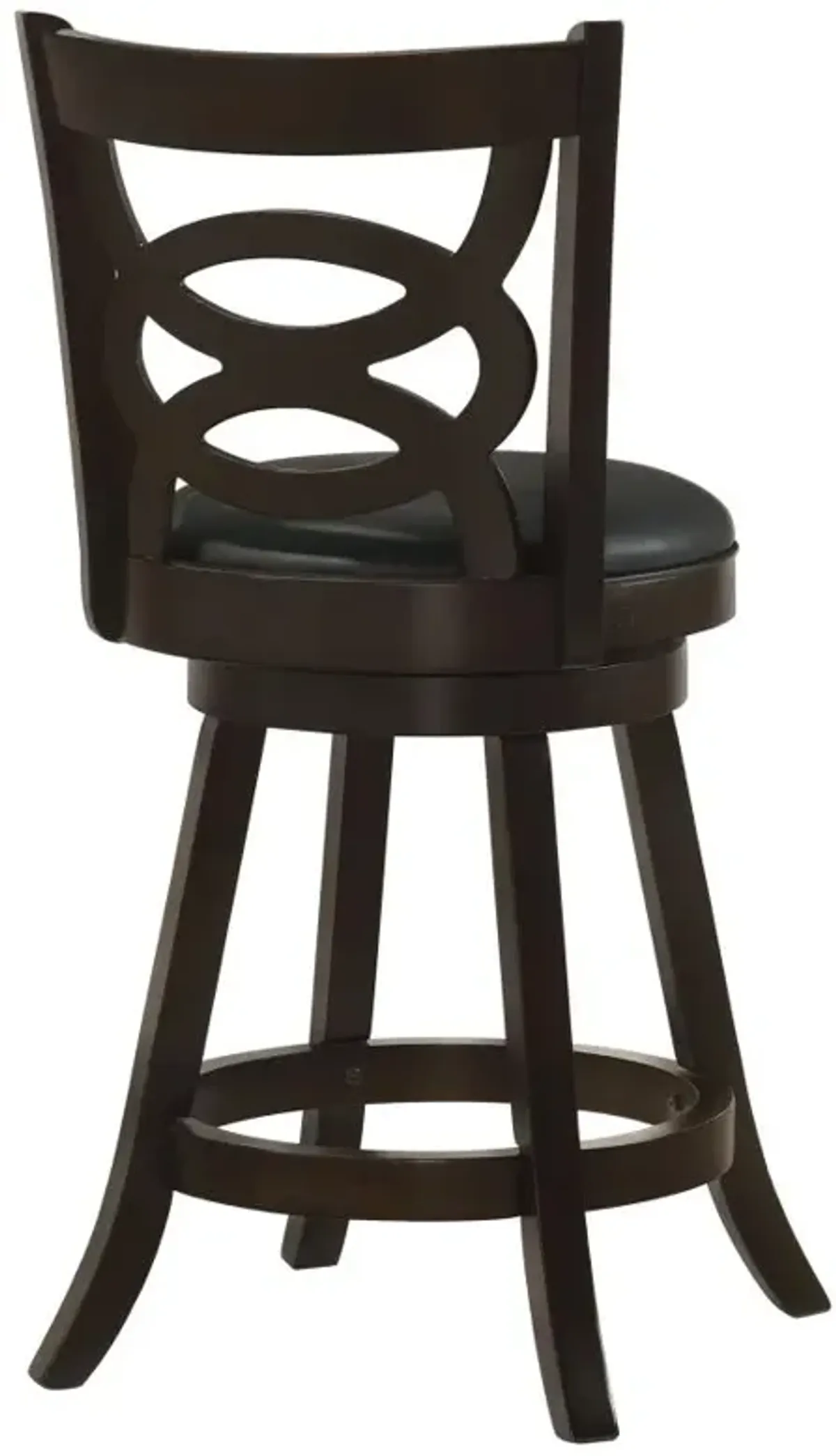 Calecita Swivel Counter Height Stools with Upholstered Seat Cappuccino (Set of 2)