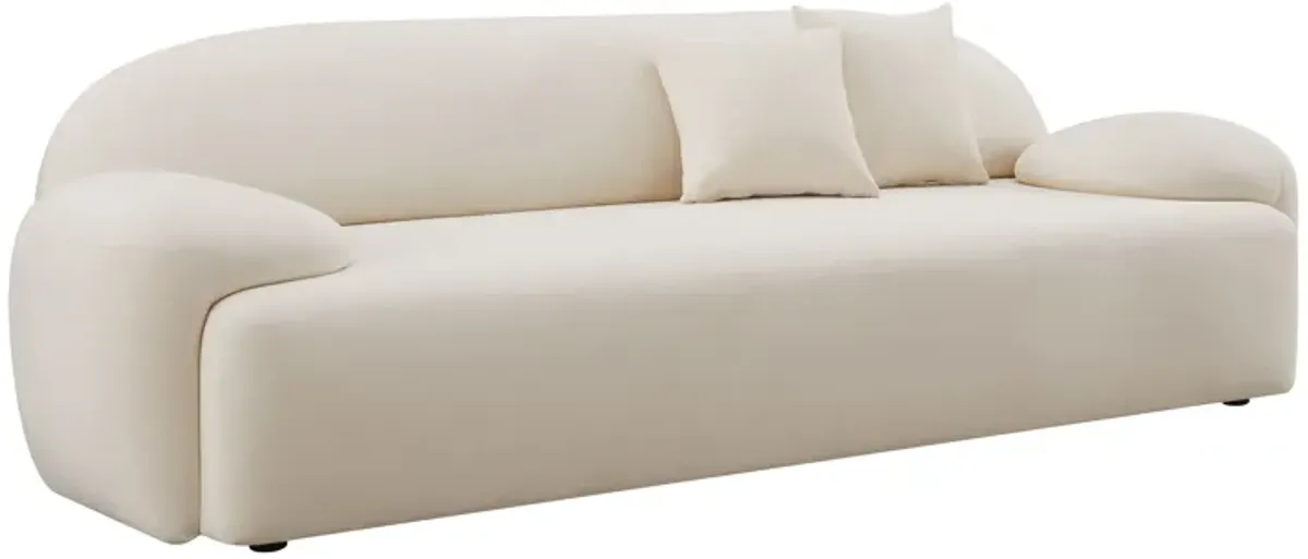 Allegra Cream Velvet Sofa