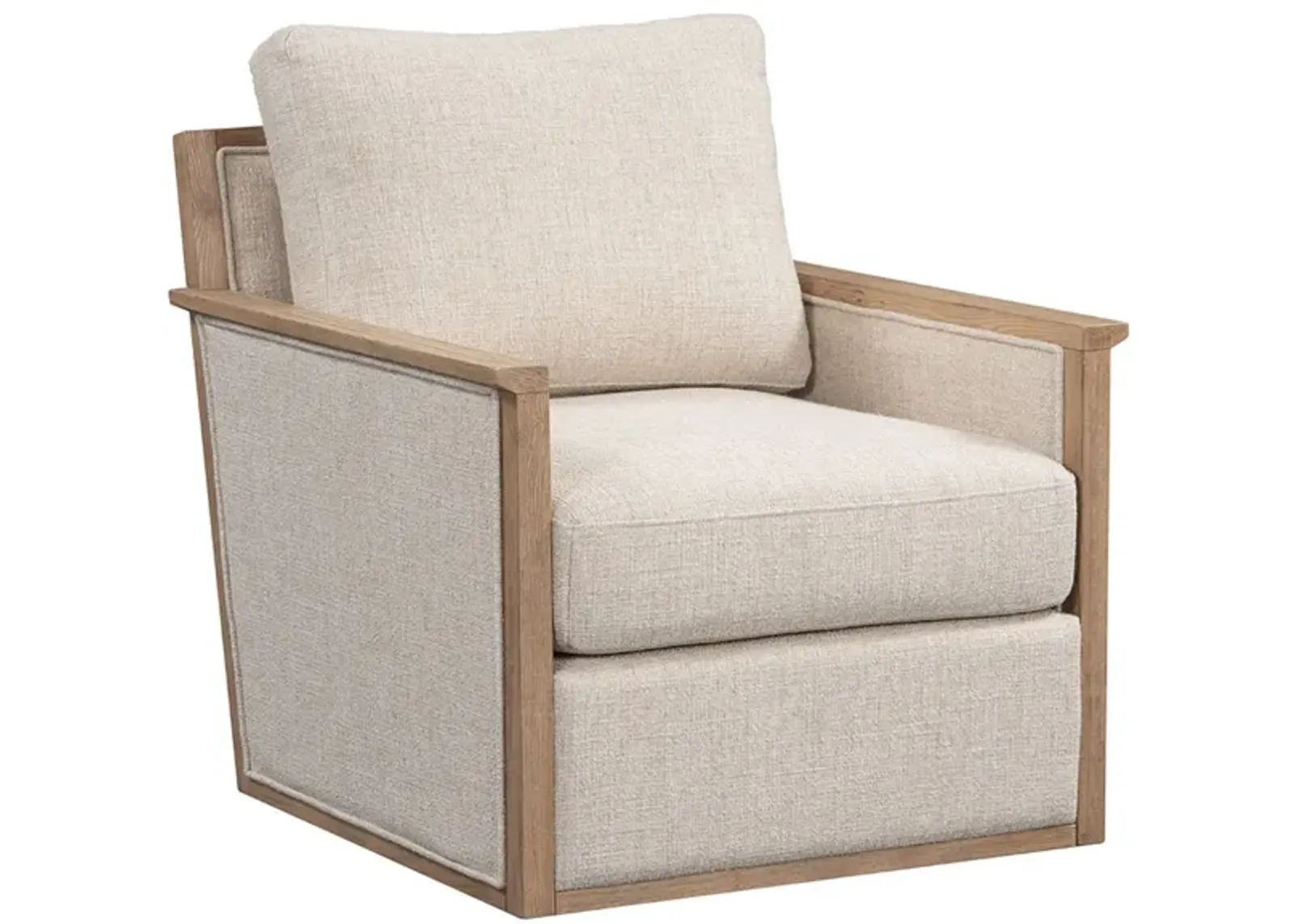 Norman Swivel Accent Chair in Natural