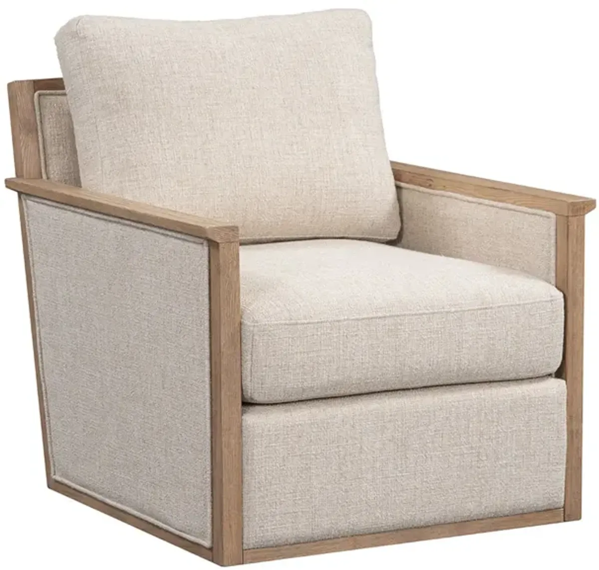 Norman Swivel Accent Chair in Natural