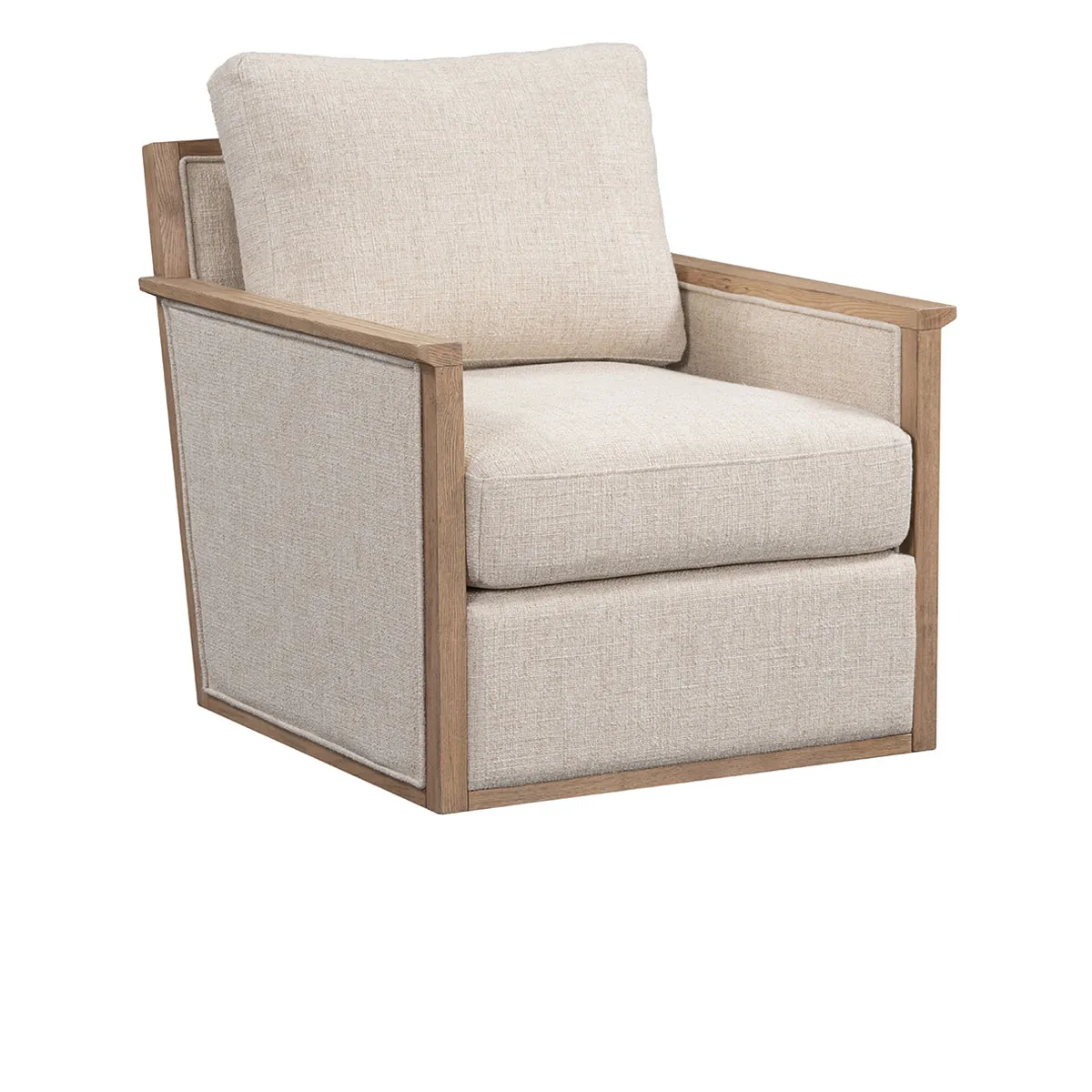 Norman Swivel Accent Chair in Natural