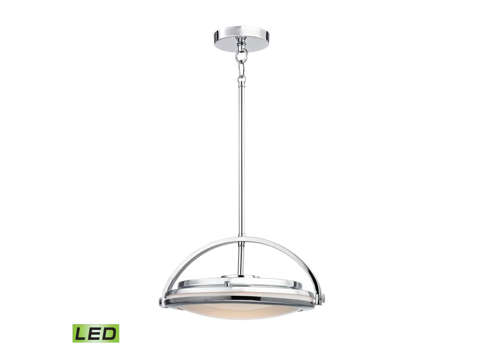 Quincy 13.5" Wide 1-Light Pendant - Chrome