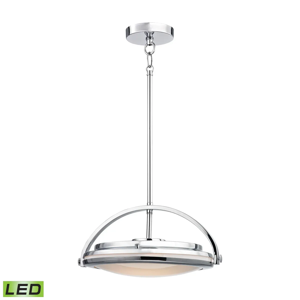 Quincy 13.5" Wide 1-Light Pendant - Chrome