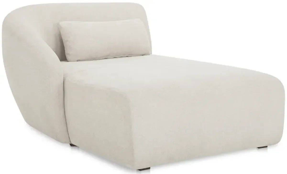 Amelia Left Arm Facing Chaise Warm White