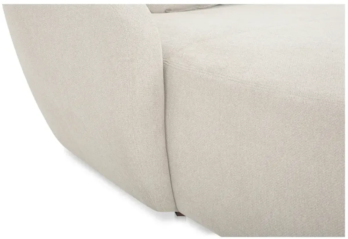 Amelia Left Arm Facing Chaise Warm White