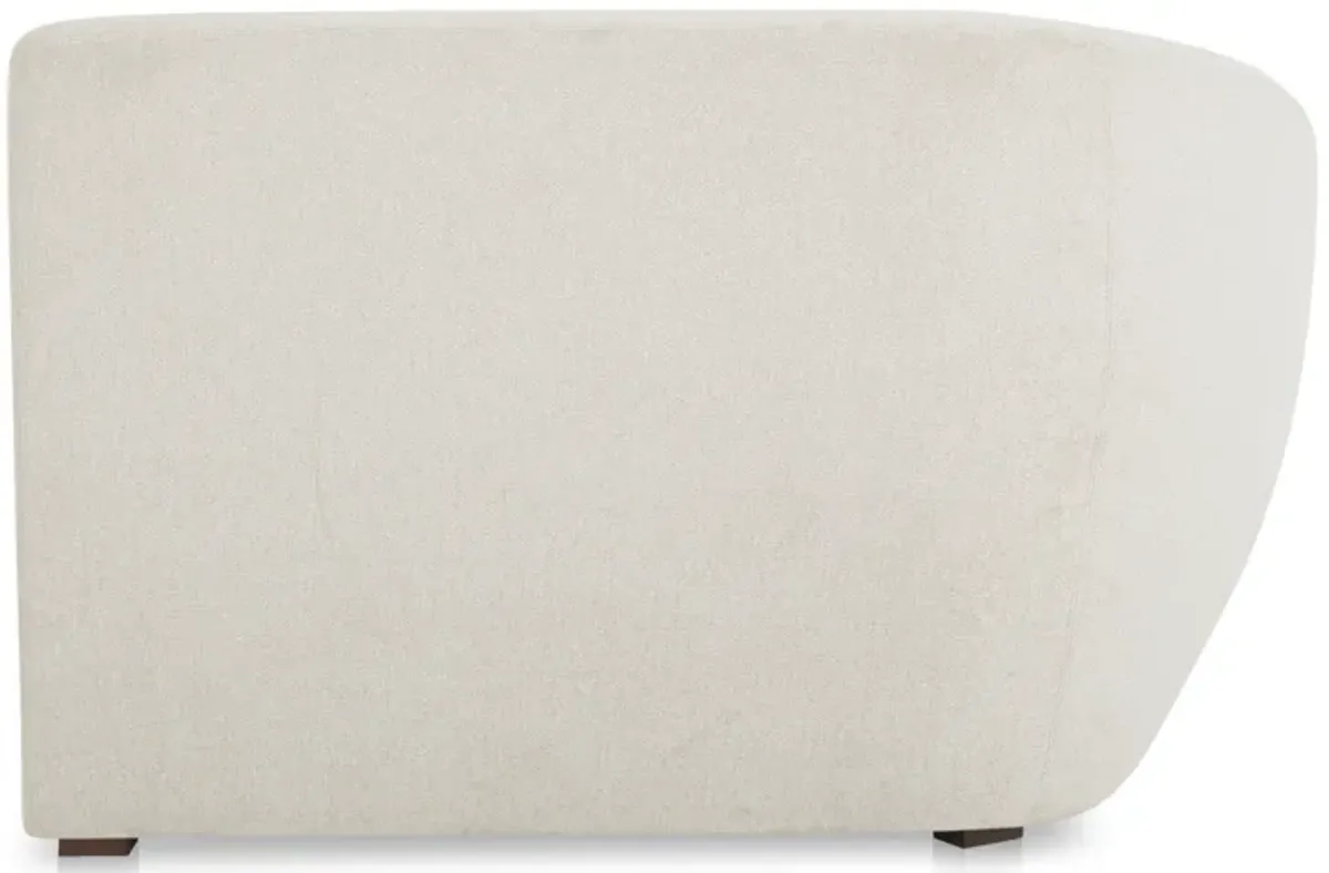 Amelia Left Arm Facing Chaise Warm White