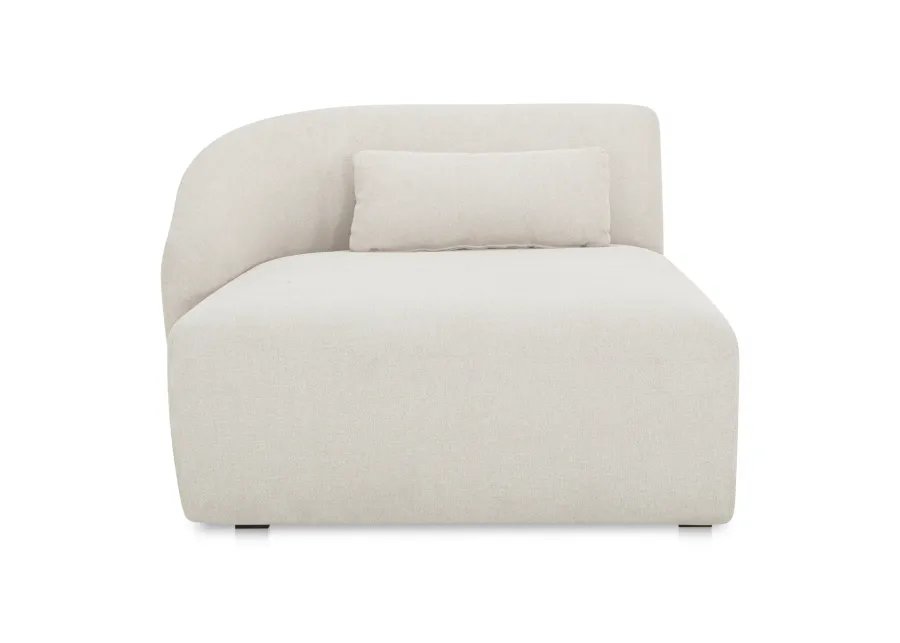 Amelia Left Arm Facing Chaise Warm White