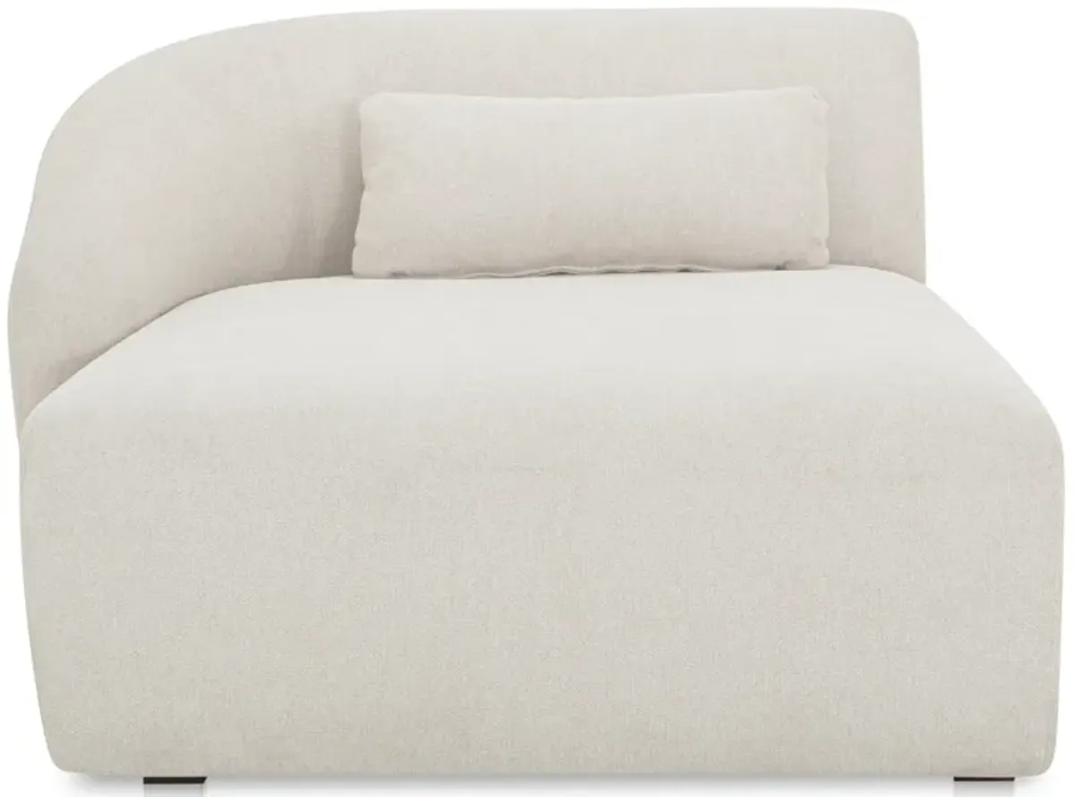 Amelia Left Arm Facing Chaise Warm White