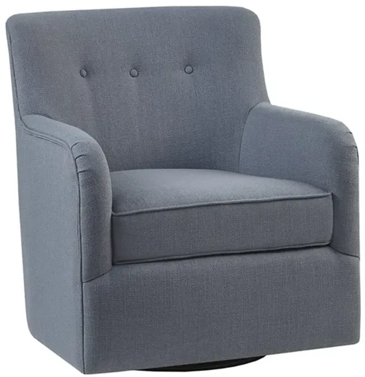 Madison Park Adele Blue Swivel Chair