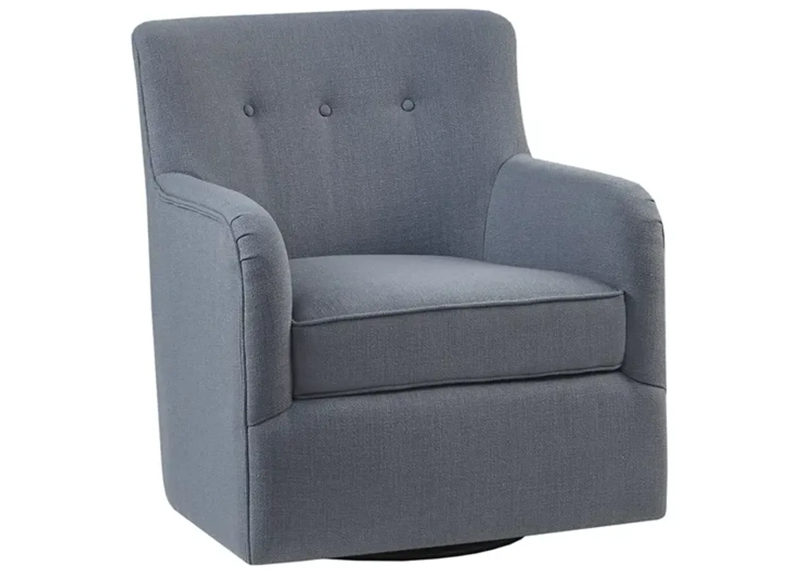 Madison Park Adele Blue Swivel Chair