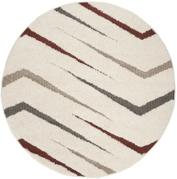 SANTORINI SHAG  Multi 6'-7' X 6'-7' Round Round Rug