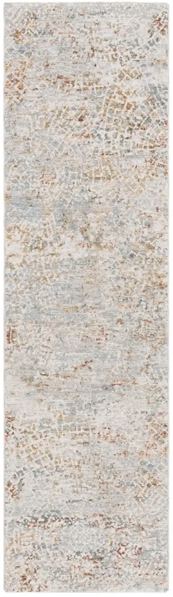 ADRIANNA 204 Blue 2'-2' X 8' Runner Rug