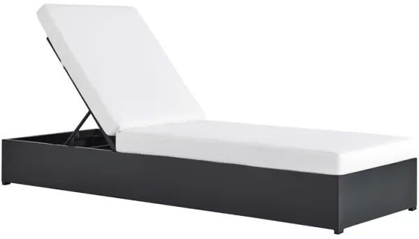 Tahoe Outdoor Patio Powder-Coated Aluminum Chaise Lounge Chair by Modway