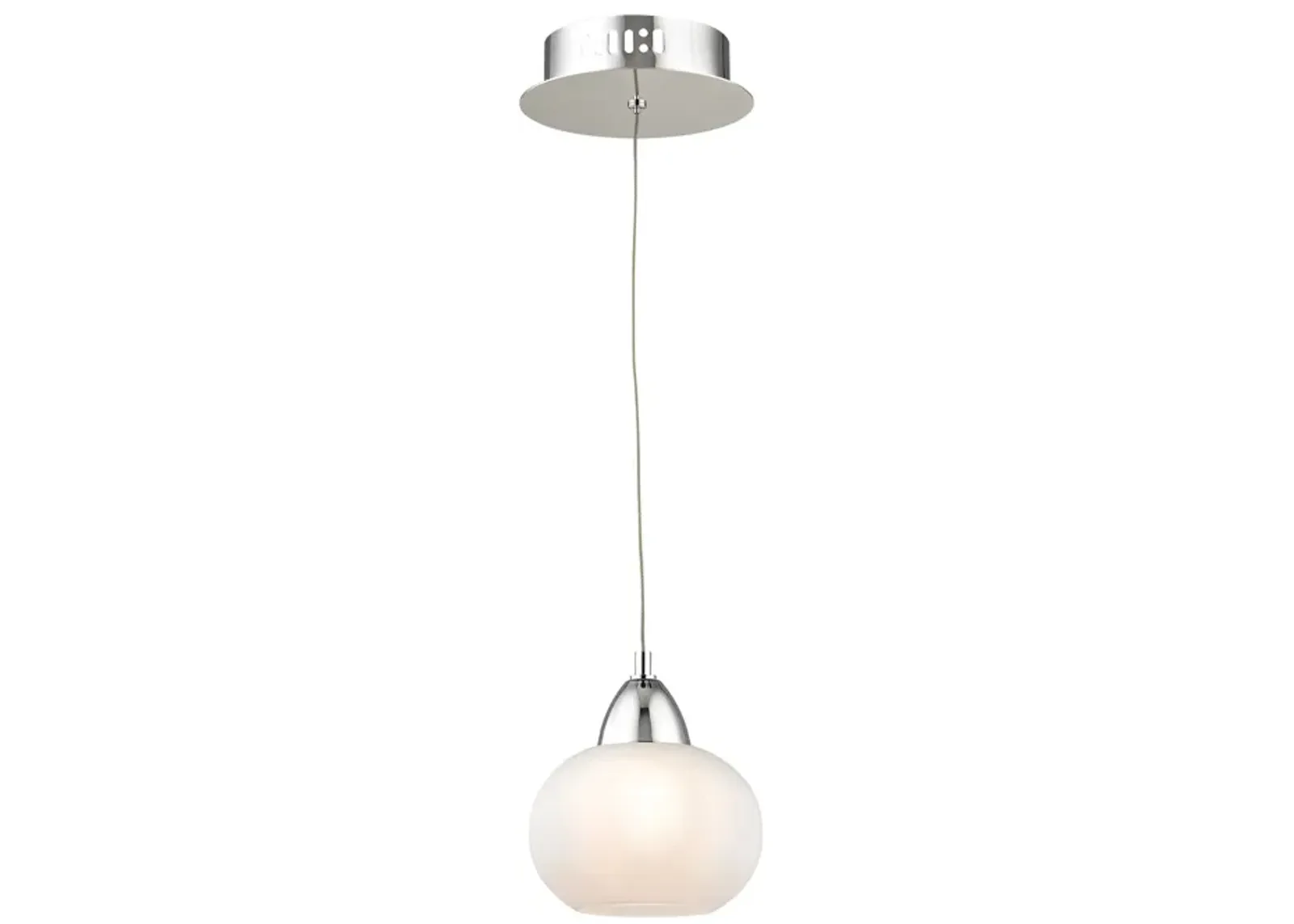 Ciotola 6" Wide 1-Light Mini Pendant - Chrome