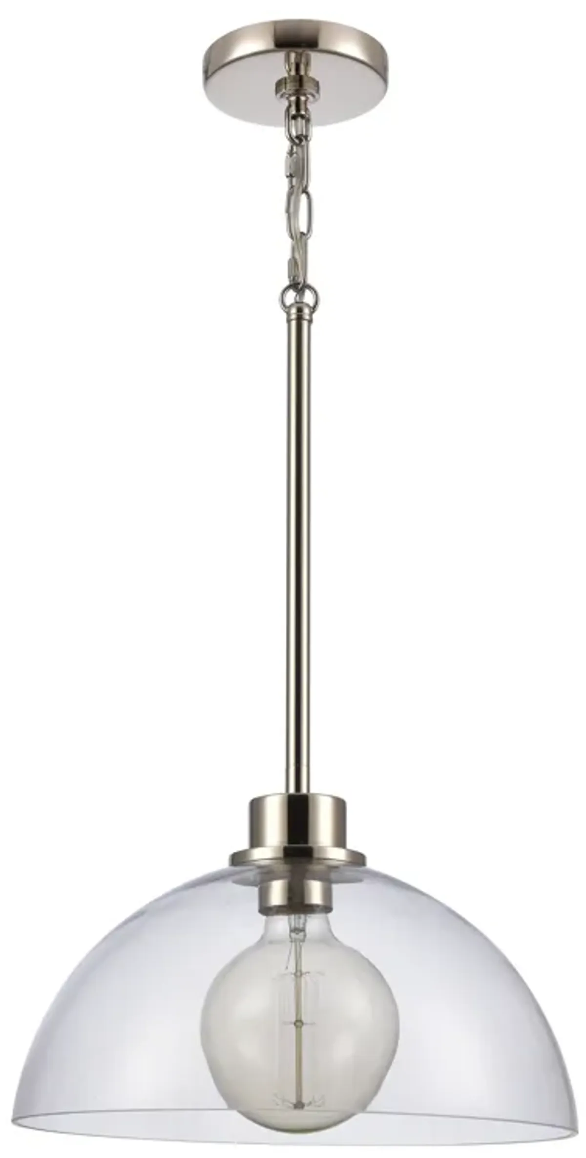 Julian 14'' Wide 1-Light Pendant - Polished Nickel