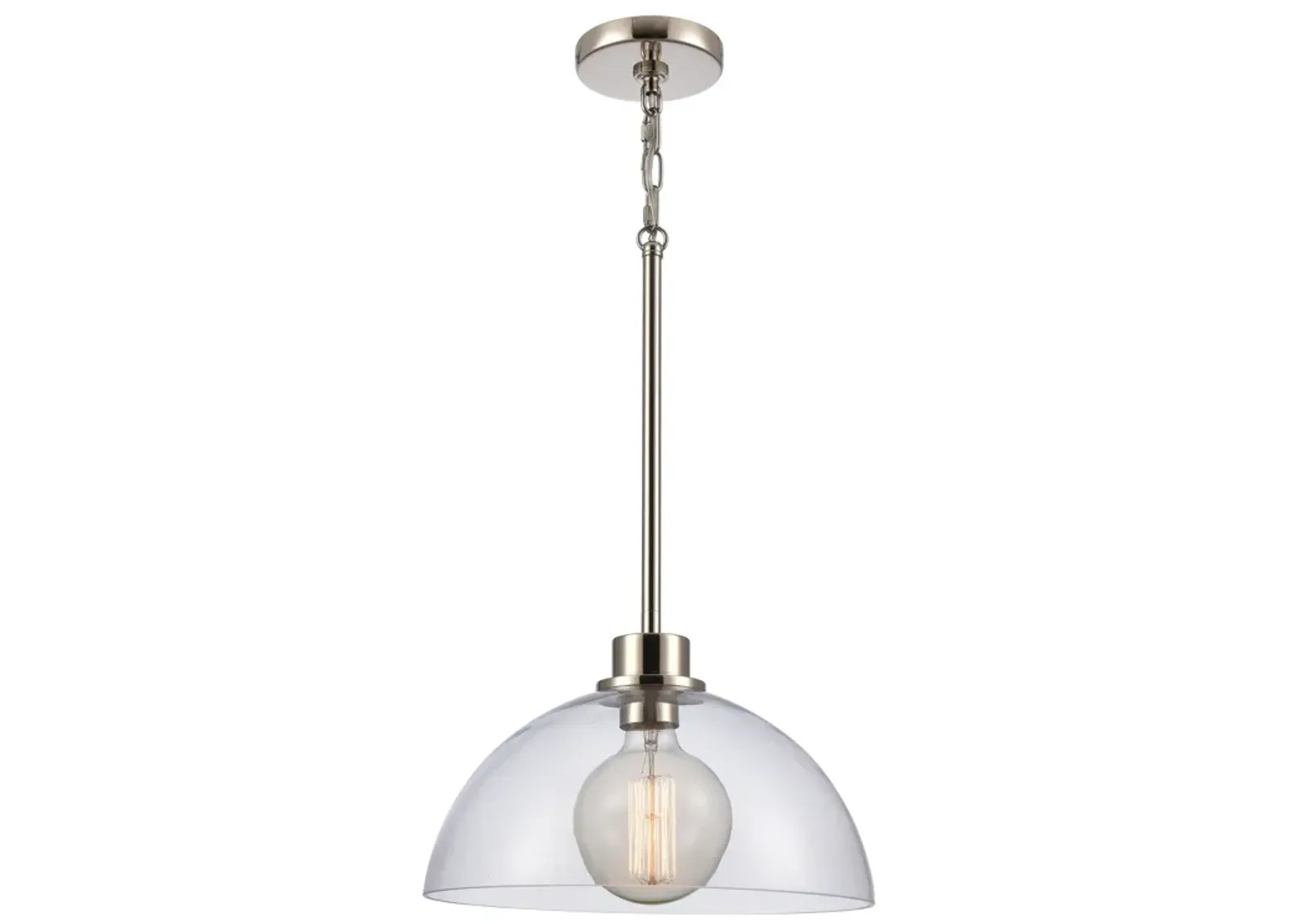 Julian 14'' Wide 1-Light Pendant - Polished Nickel