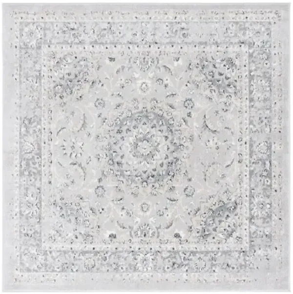 LAYLA 106 Grey 6'-7' X 6'-7' Square Square Rug