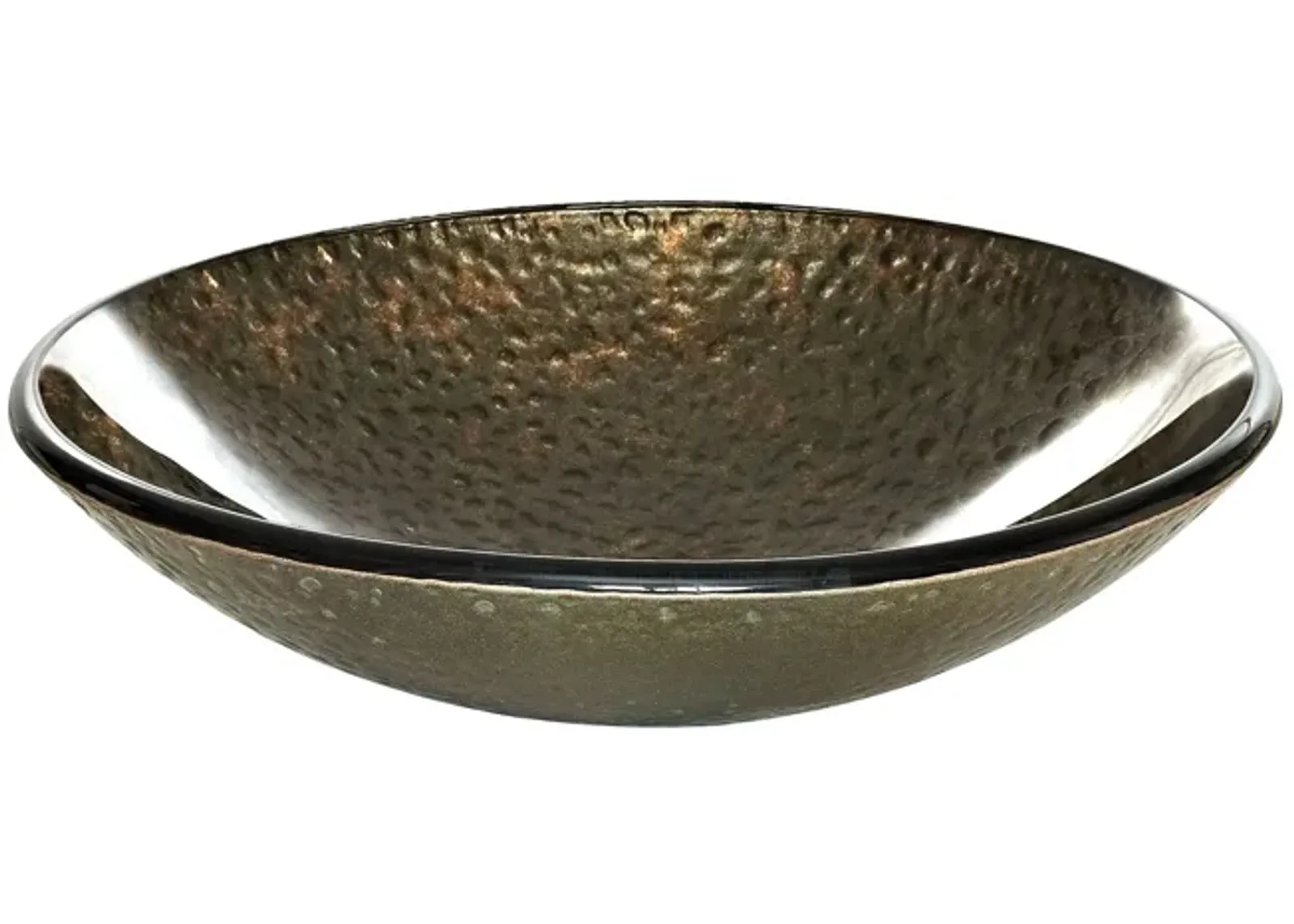 Reflex Vessel Sink - Green/Gold Storm 18.125-inch