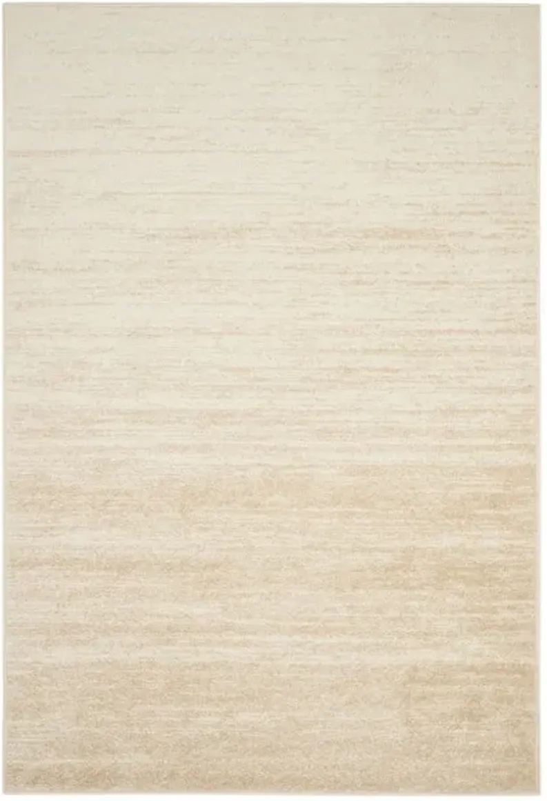 Adirondack Contemporary Champagne / Cream 2'-6" X 6' Powerloomed Rug