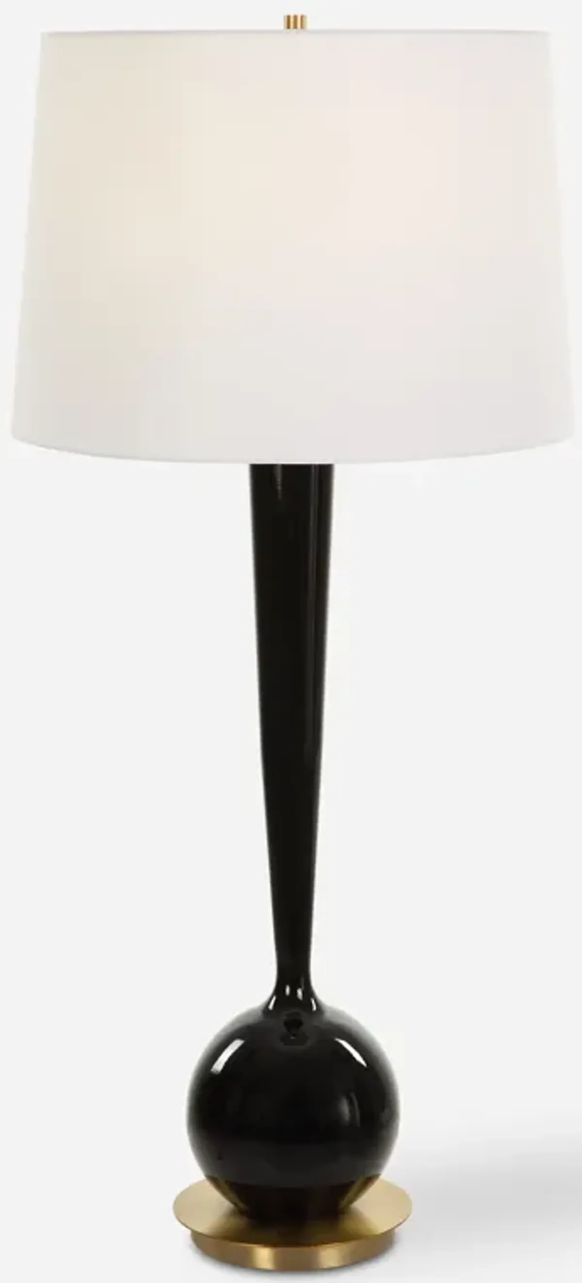 Brielle Polished Black Table Lamp