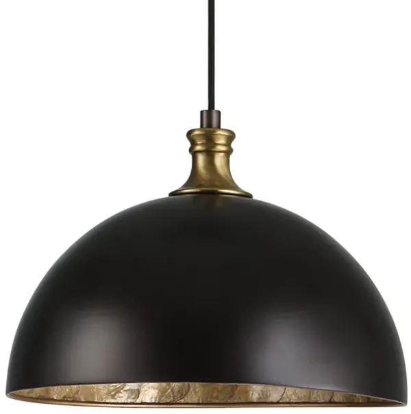 Placuna 1 Light Bronze Pendant