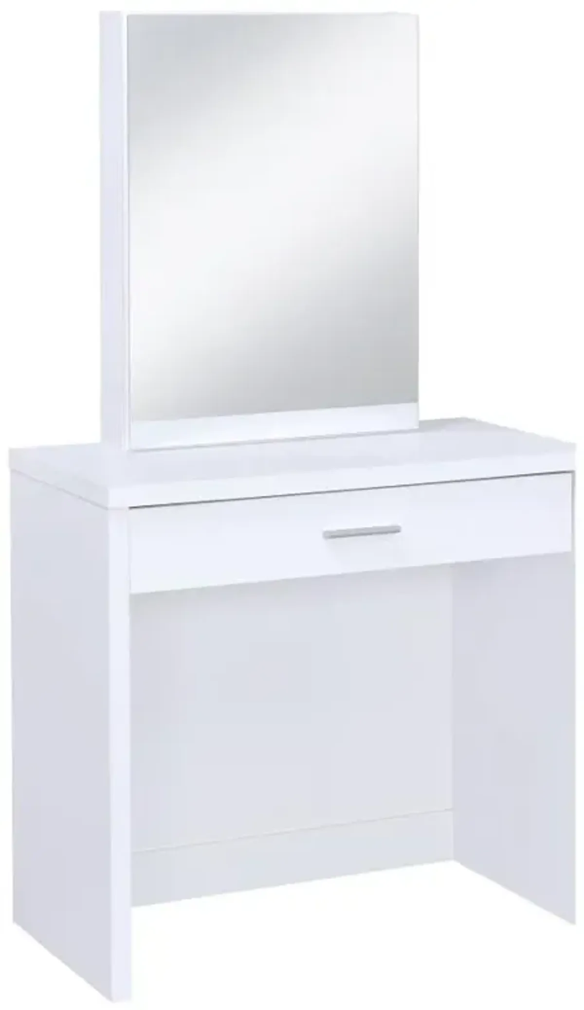 Karly 2-Piece Vanity Set with Lift-Top Stool White